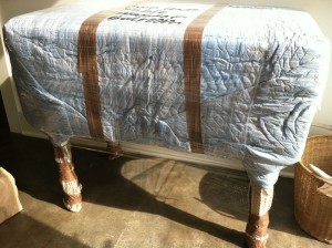 wrapped furniture